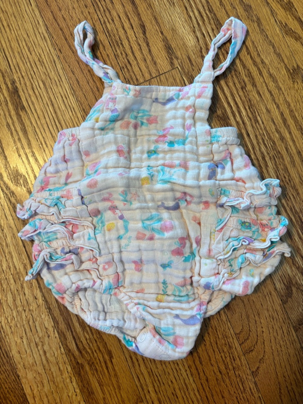 Angel Dear 6-12m Baby Ruffle Mermaid Romper 🧜‍♀️